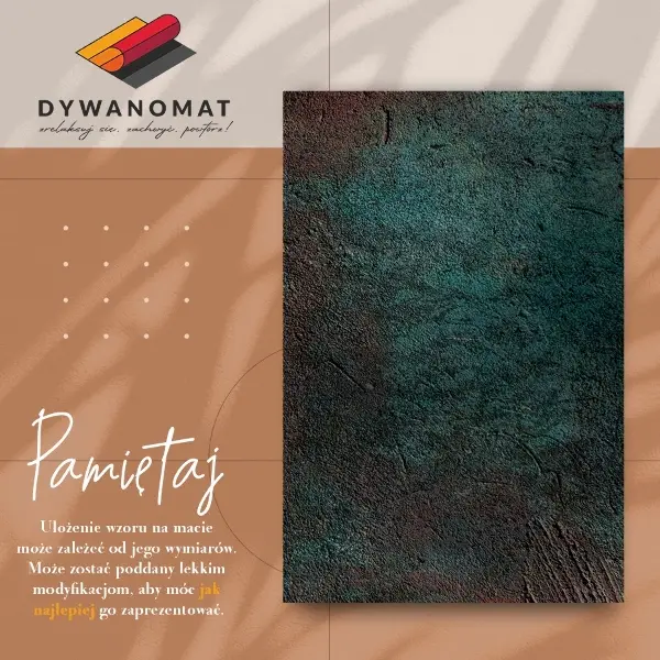 Tapis vinyle Béton brun vert