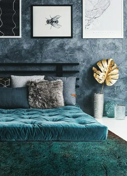 Tapis vinyle Béton brun vert