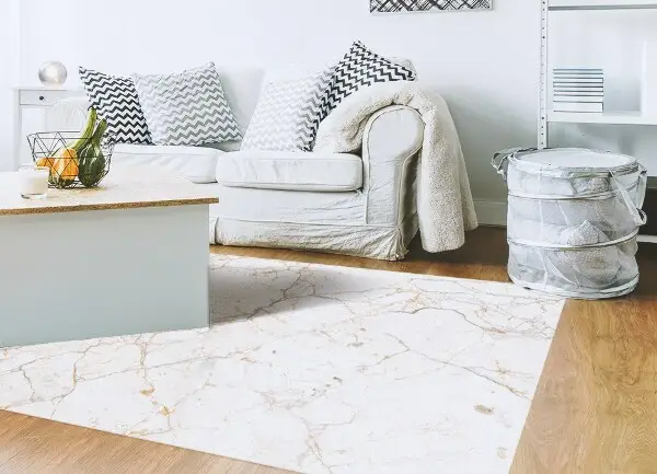 Tapis vinyle Motif de marbre écrasé