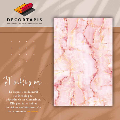 Tapis vinyle Marbre rose