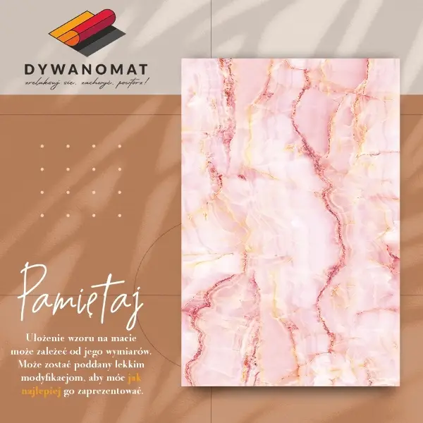 Tapis vinyle Marbre rose