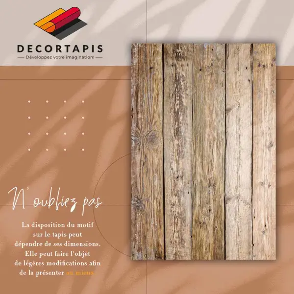 Tapis vinyl extérieur Planches
