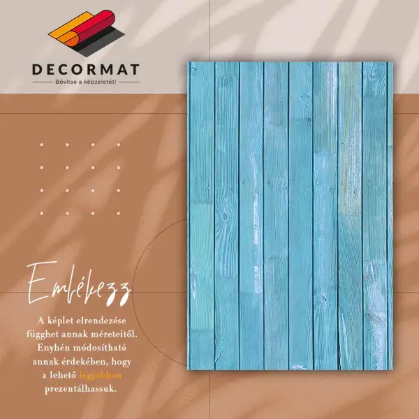 Tapis vinyle Bleu