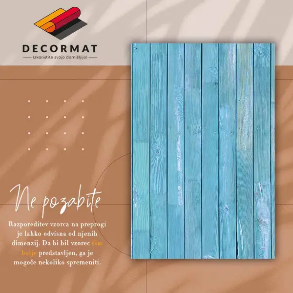 Tapis vinyle Bleu