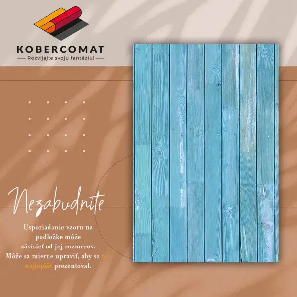 Tapis vinyle Bleu