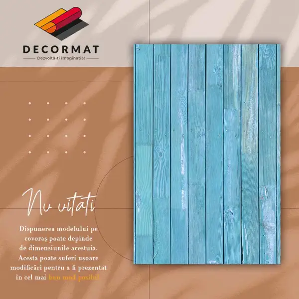 Tapis vinyle Bleu