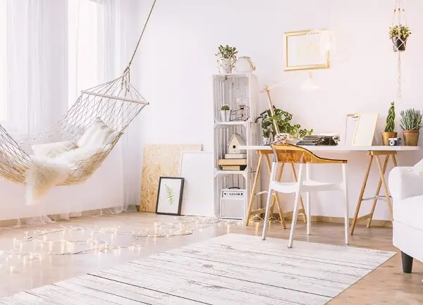 Tapis en vinyl Boards blanches Texture