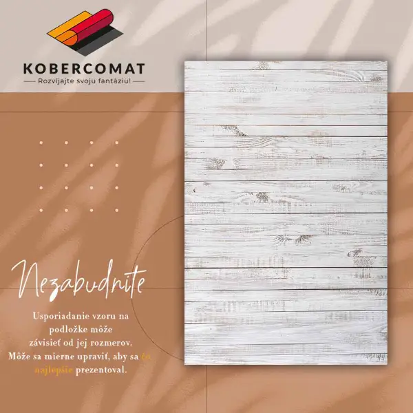 Tapis en vinyl Boards blanches Texture