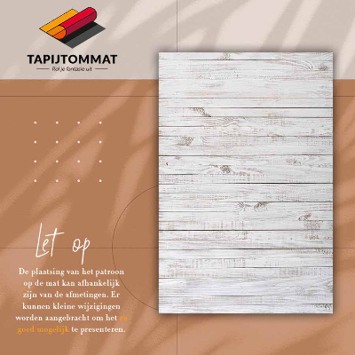 Tapis en vinyl Boards blanches Texture