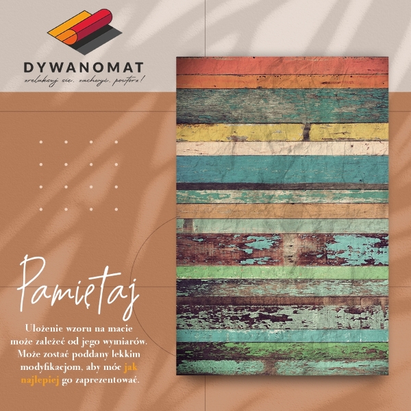 Tapis vinyle Planches colorées