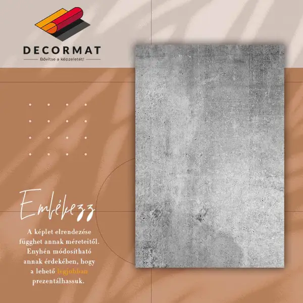 Tapis vinyle Béton gris