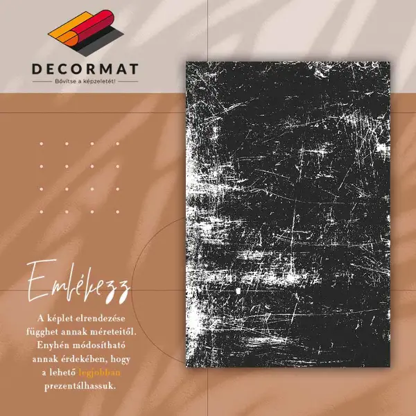 Tapis en vinyl Béton noir rayé
