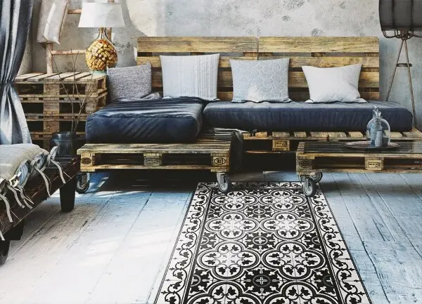 Tapis en vinyl Tuiles portugaises