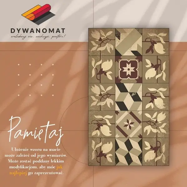Tapis vinylique Tuiles magnolia