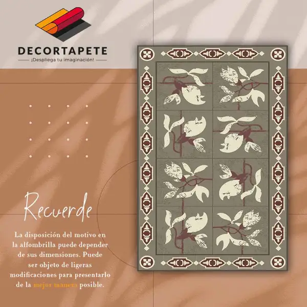 Tapis vinyle Tuiles magnolia