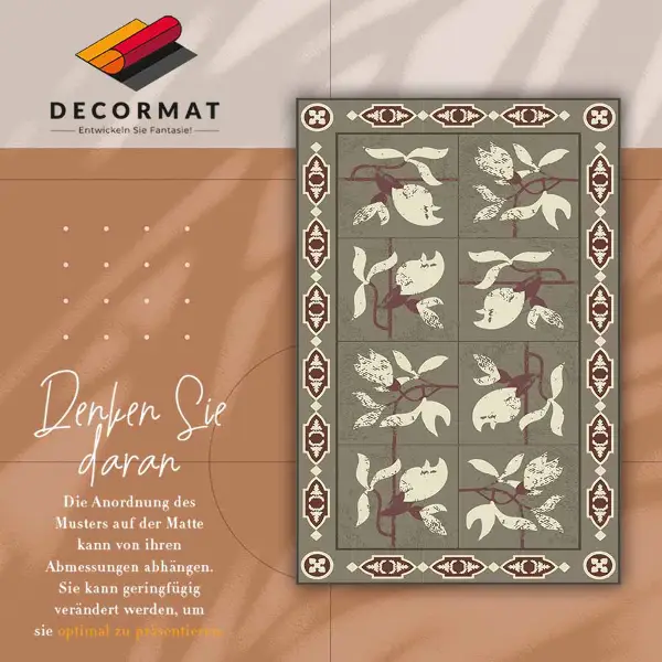 Tapis vinyle Tuiles magnolia