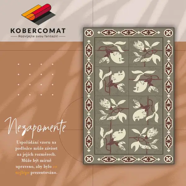 Tapis vinyle Tuiles magnolia