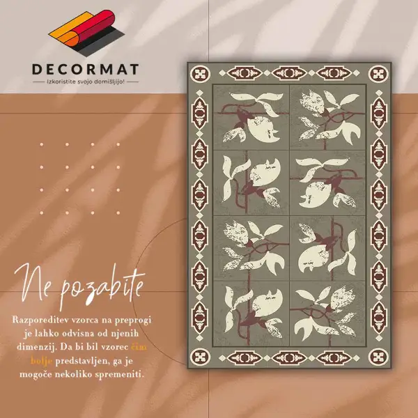 Tapis vinyle Tuiles magnolia