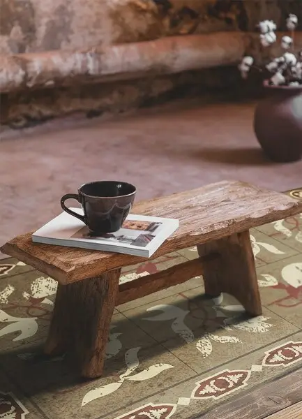 Tapis vinyle Tuiles magnolia