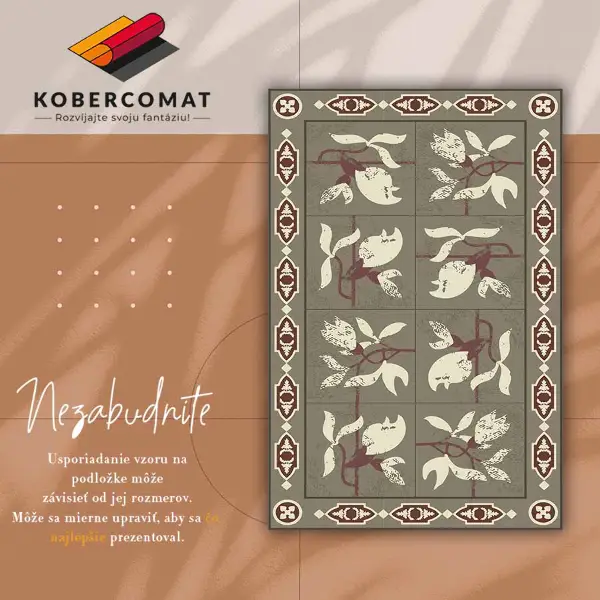 Tapis vinyle Tuiles magnolia