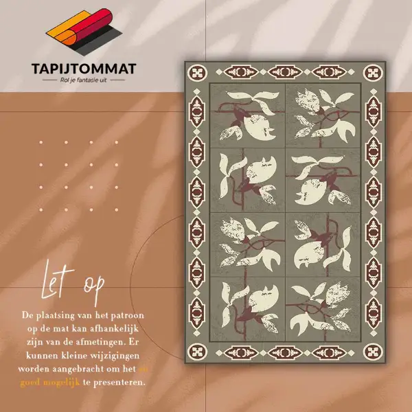 Tapis vinyle Tuiles magnolia
