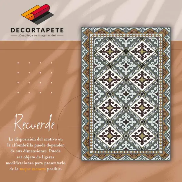 Tapis en vinyle Fleurs géométriques