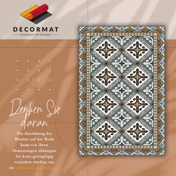 Tapis en vinyle Fleurs géométriques