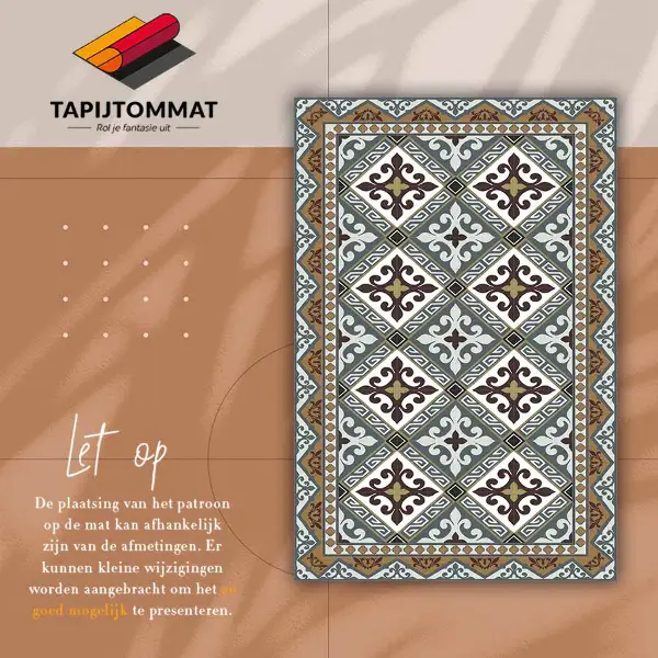 Tapis en vinyle Fleurs géométriques