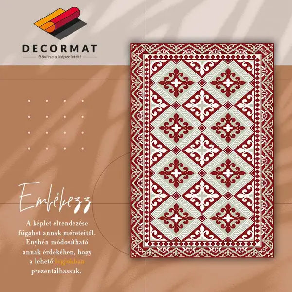 Tapis vinyle Motif floral