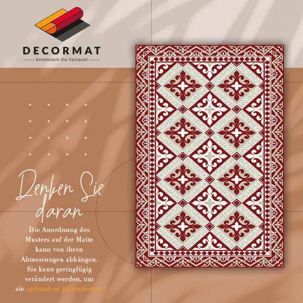 Tapis vinyle Motif floral
