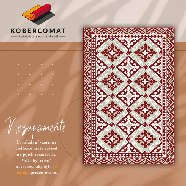 Tapis vinyle Motif floral