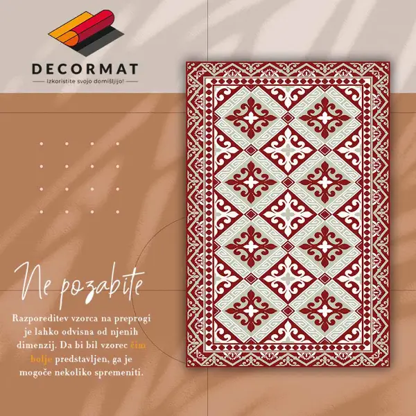 Tapis vinyle Motif floral