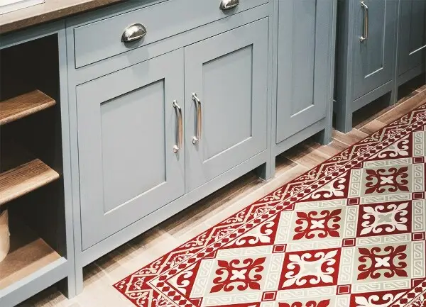 Tapis vinyle Motif floral