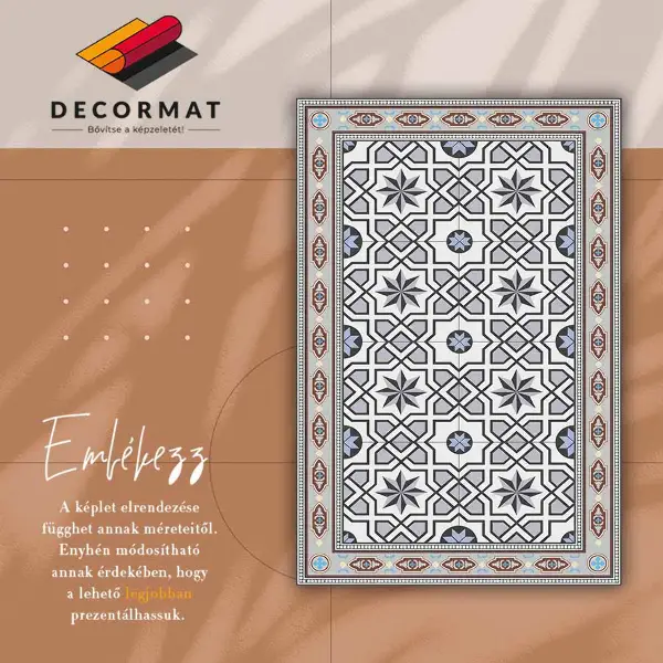 Tapis en vinyl Étoiles géométriques