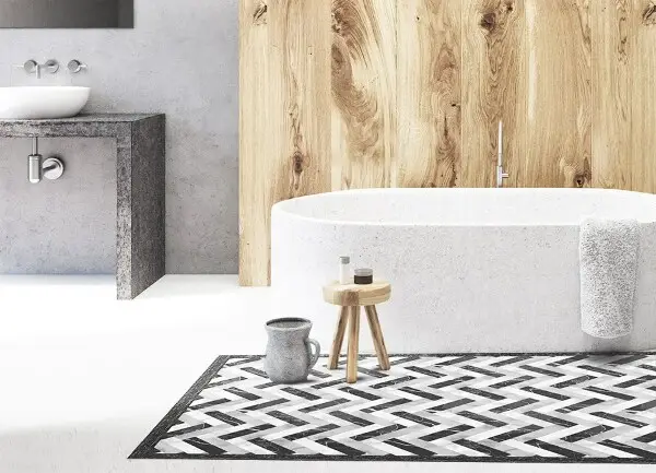 Tapis vinyle Mosaïque de marbre