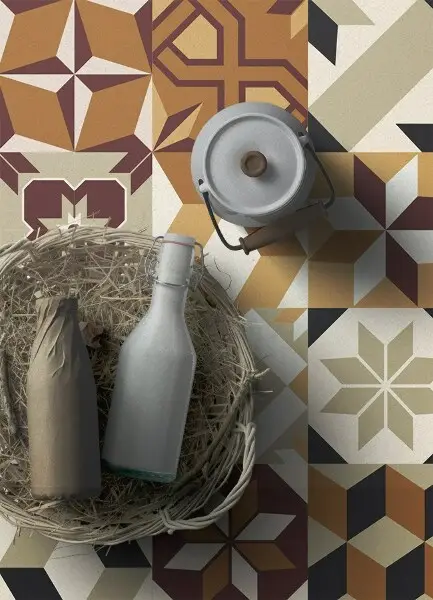 Tapis vinyl Modèles de mélange