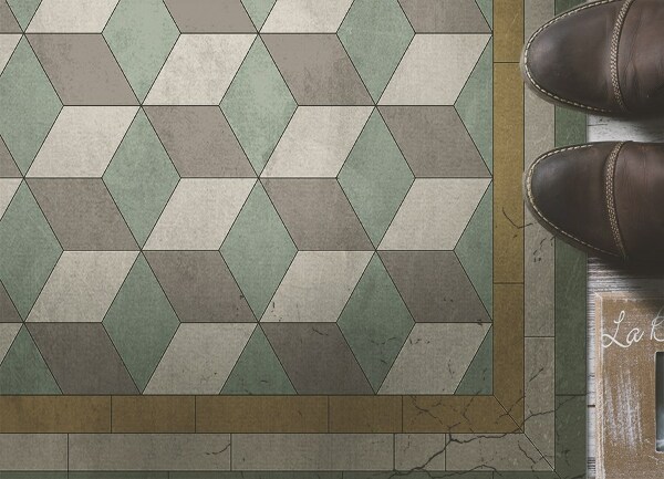 Tapis vinyl extérieur Blocs