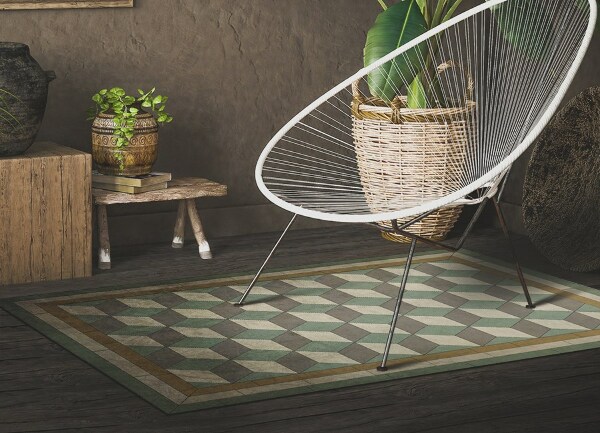 Tapis vinyl extérieur Blocs