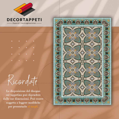 Tapis vinylique Modèle de paon de plumes
