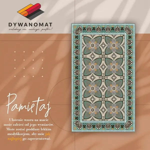 Tapis vinylique Modèle de paon de plumes