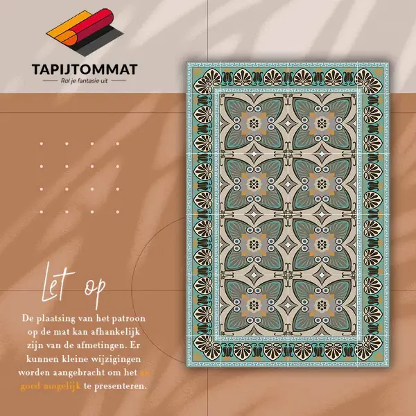 Tapis vinylique Modèle de paon de plumes