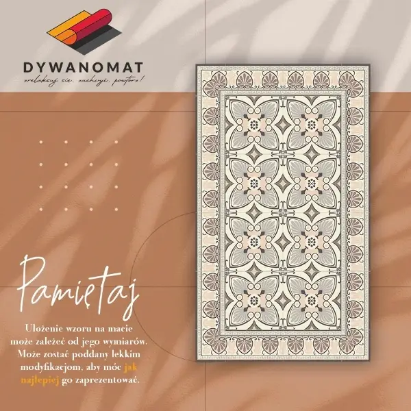 Tapis en vinyle Plumes de paon vintage