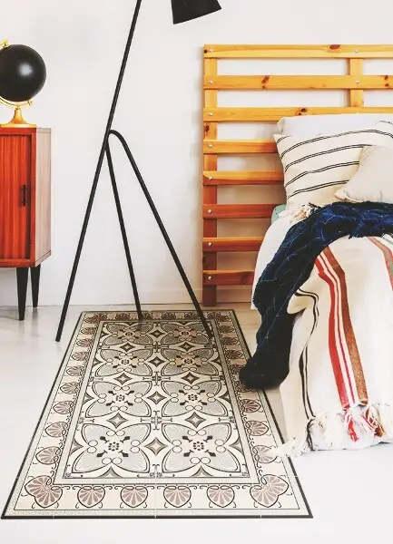 Tapis en vinyle Plumes de paon vintage