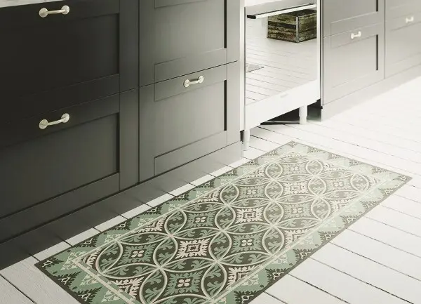 Tapis vinyle Motif de roue rétro