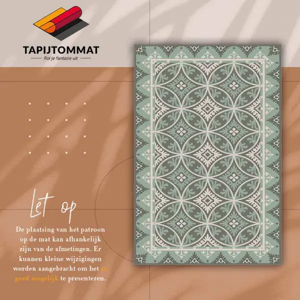 Tapis vinyle Motif de roue rétro