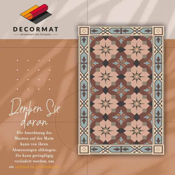Tapis vinyl Tuiles géométriques