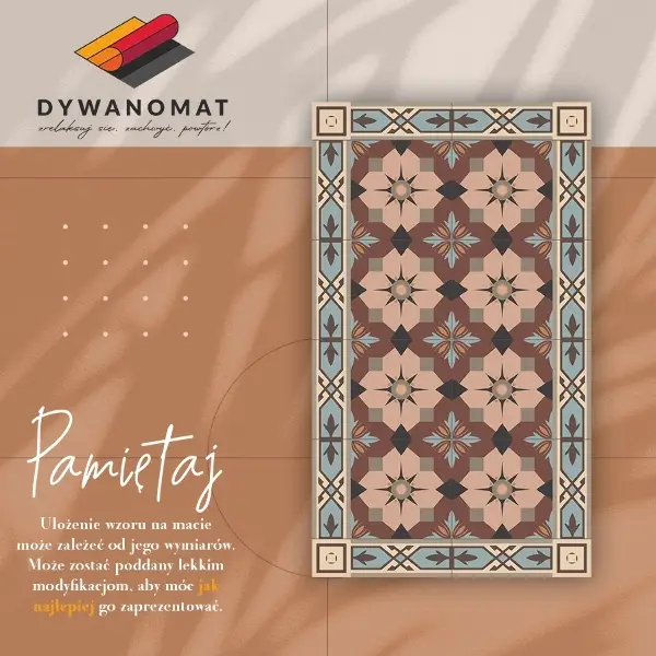 Tapis vinyl Tuiles géométriques