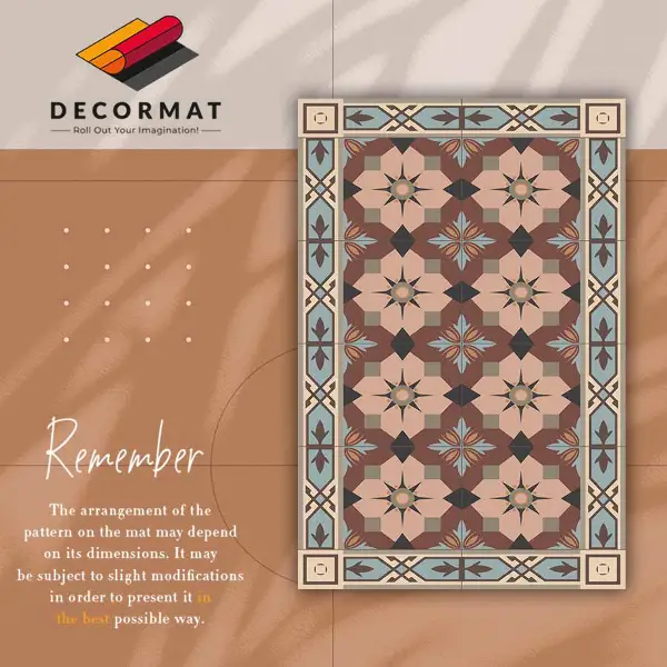 Tapis vinyl Tuiles géométriques