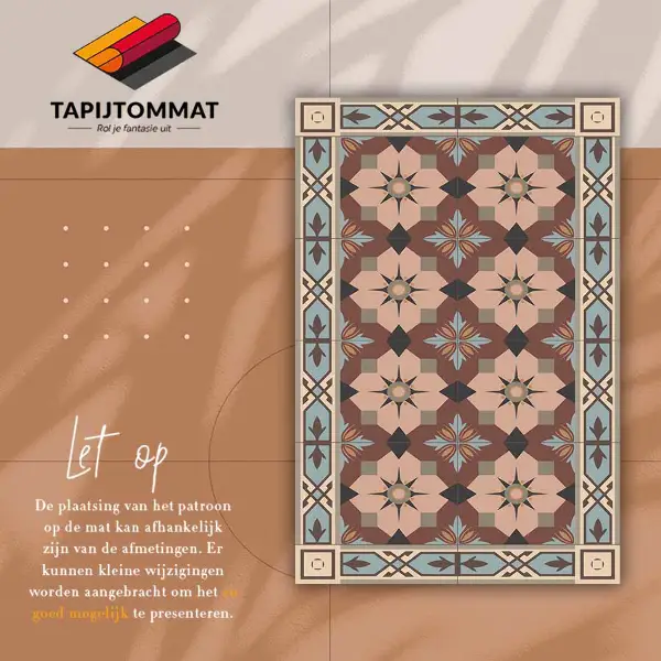 Tapis vinyl Tuiles géométriques