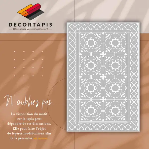 Tapis vinylique Modèle symétrique